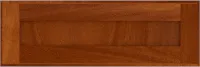 Flat Panel Cove Mahogany Drawer Front